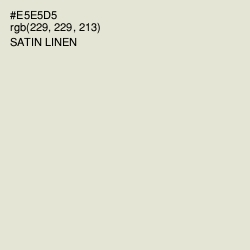 #E5E5D5 - Satin Linen Color Image